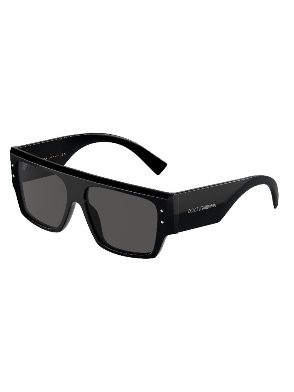 New Dolce&Gabbana Women's Sunglasses Black Square Grey Lens Acetate Frame DG4459